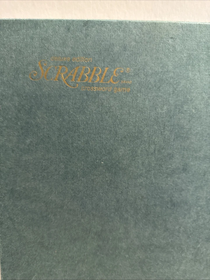 Vintage 1977 Scrabble Deluxe Edition Crossword Game Turntable Base Complete - Image 2 of 4