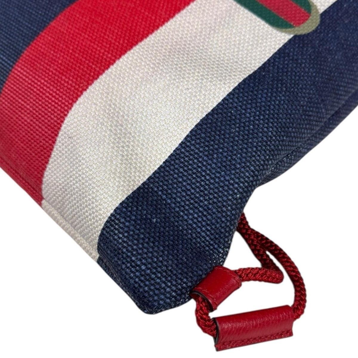 Gucci Canvas Drawstring Backpack Rucksack Daypack… - image 7