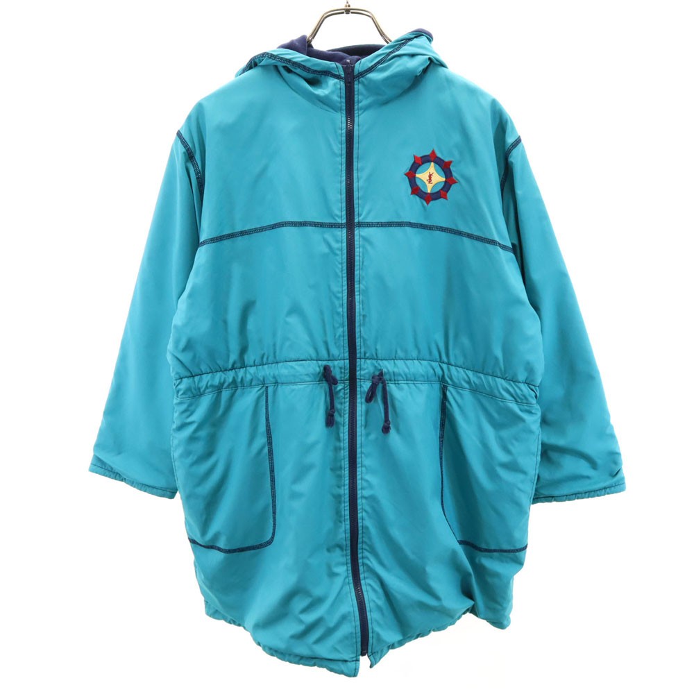 YVES SAINT LAURENT vecchia giacca reversibile anni 90 150 verde smeraldo bambino