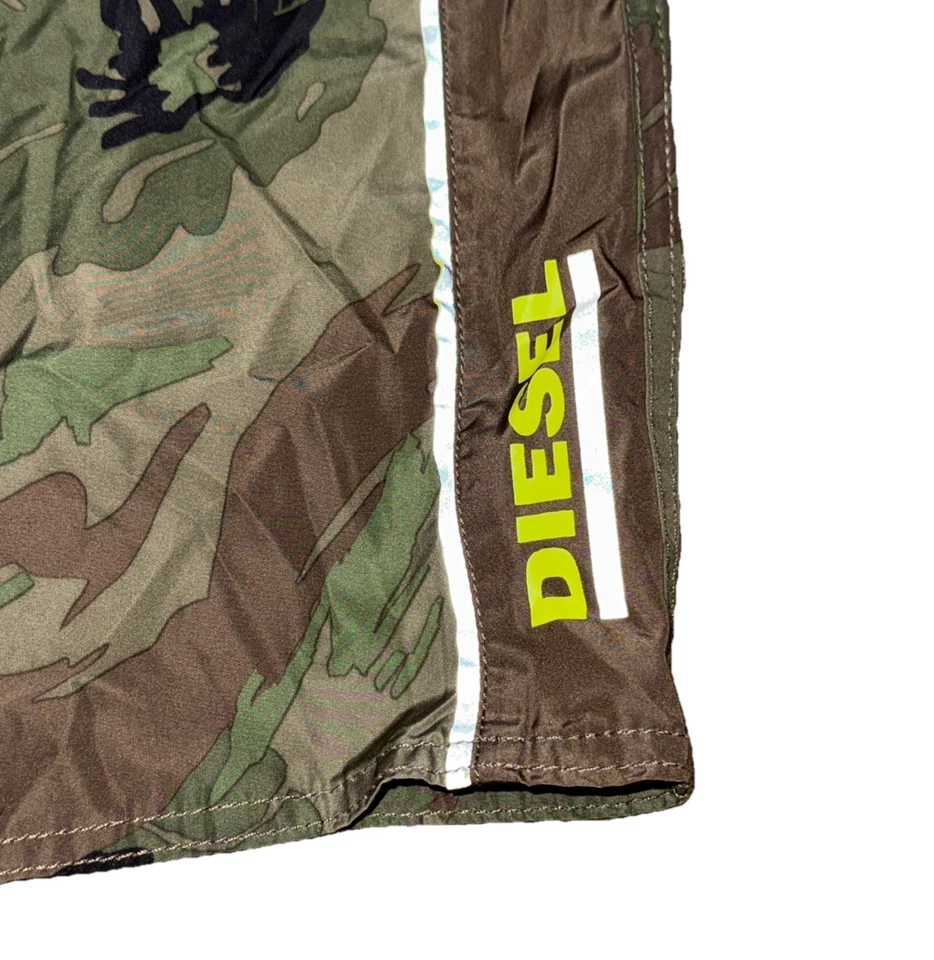 Pantalones cortos de baño Diesel Coralrif-E verde oliva para hombre talla XL Foto 3 de 4