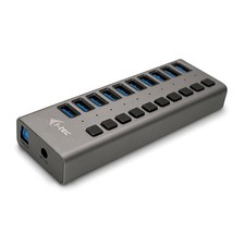 i-tec U3CHARGEHUB10 Caricabatterie per dispositivi mobili Universale Grigio AC