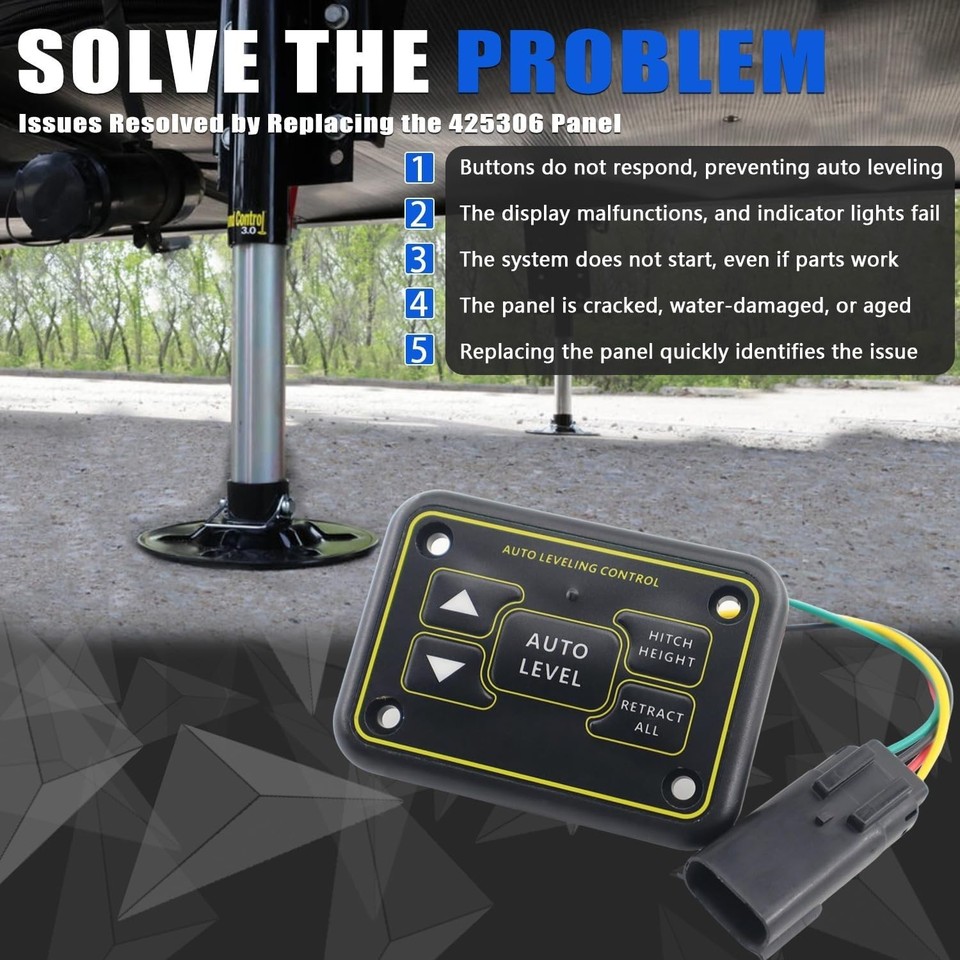 425306 Quick Level Touch Panel Assembly RV Auto Leveling Lippert Ground ...