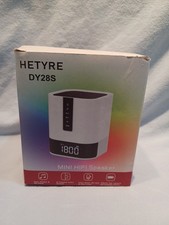 Hetyre Night Light Bluetooth Speaker, 5 in 1 Touch Control Bedside Lamp Dimma