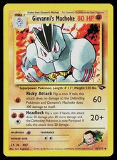 Pokemon Card Gym Challenge Giovanni's Machoke 42/132 Uncommon on eBay