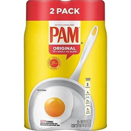 (4 Pack) PAM Original Cooking Spray, Canola Oil Nonstick Cooking & Baking Spray
