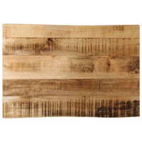 Tischplatte Mit Baumkante 50X40X3,8 Cm Raues Mango Massivholz