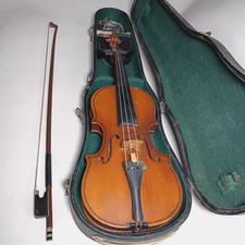 ANTIQUE Copy Of Antonius Stradivarius Made In Germany 1/8 VIOLIN ...17" inches