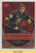 2021-22 Upper Deck Series 2 Fluorescence Red Jake Leschyshyn #FL-5 READ 12g7