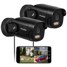 LaView 2K Security Camera Outdoor with Color Night Vision 3MP Wired Cameras for