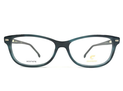 Carrera Eyeglasses Frames 3008 6AK Shiny Green Horn Cat Eye Full Rim 53-14-140