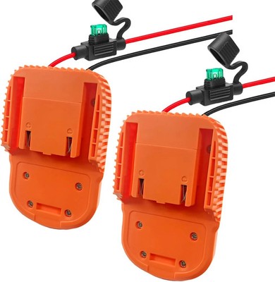 2Pack Power Wheel DIY Adapter for Ridgid AEG 18V Hyper Battery Dock Power Connec