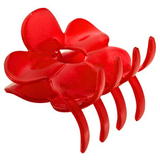Parcelona French Big Flower Hair Claw 2.75" Jaw Clip Cellulose Acetate Hair