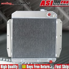 For 1955-1959 57 Chevy Truck Pickup 3100 3200 3400 Ls Swap Engine Radiator 3row.