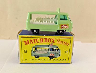 Matchbox Lesney N°21 – Milk Delivery Truck – Boîte D'origine VNMIB