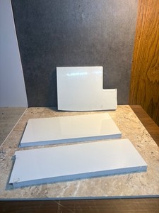 1/2" thick pvc plastic sheet, 3pcs, various lengths and widths, see pictures