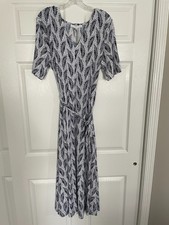NWT Preston & York Sudney Front Tie Jersey S/S V Neck Midi Dress Size XL