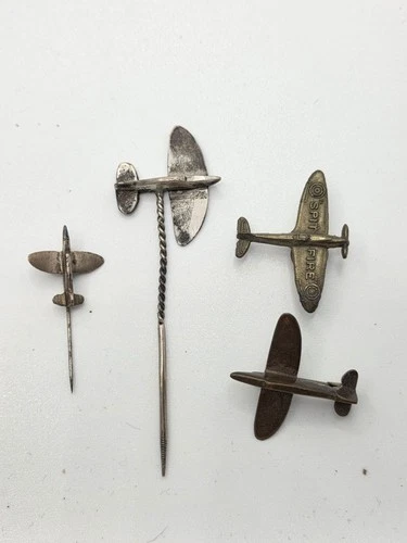 World War Two WW2 Spitfire Fund Wartime Plane Brooch Pin Lot (C)