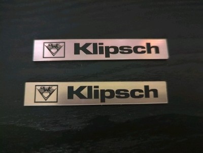 Klipsch Heresey, Forte, Chorus Etc . Badges Logo Emblem Copper Color Pair. 