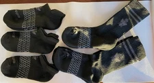 5 Pairs New BOMBAS Socks - SMALL-low Cut &Calf- Man/Women/big Kids -Without Tags