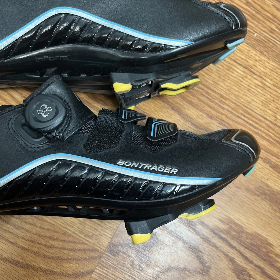 Sapatos femininos de ciclismo de estrada Bontrager Sonic tamanho: 8.5 (UE: 40) preto azul - Imagem 2 de 4