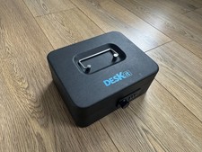 Deskit Black Metal Petty Cash Tin Money Keyless Valuables 3 Digit Code Box