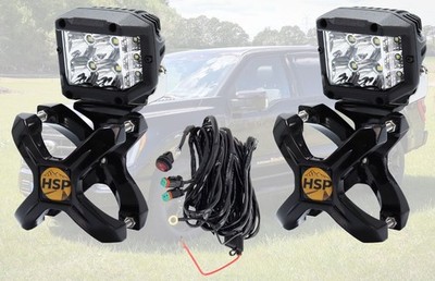 2x Euralight LED Fernscheinwerfer + 2x Schelle + Kabelbaum passend für Ford F150