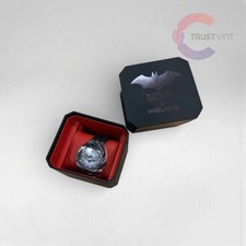 Police Batman Forever PEWGD0022601 Men's Black Leather Wristwatch from JAPAN