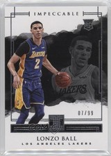 2017-18 Panini Impeccable 7/99 Lonzo Ball #70 5i3