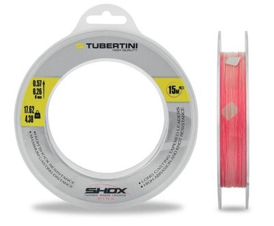 MONOFILAMENT FISHING SHOCK LEADER CONICAL TUBERTINI SHOX PINK WIRE SURF CASTING SEA