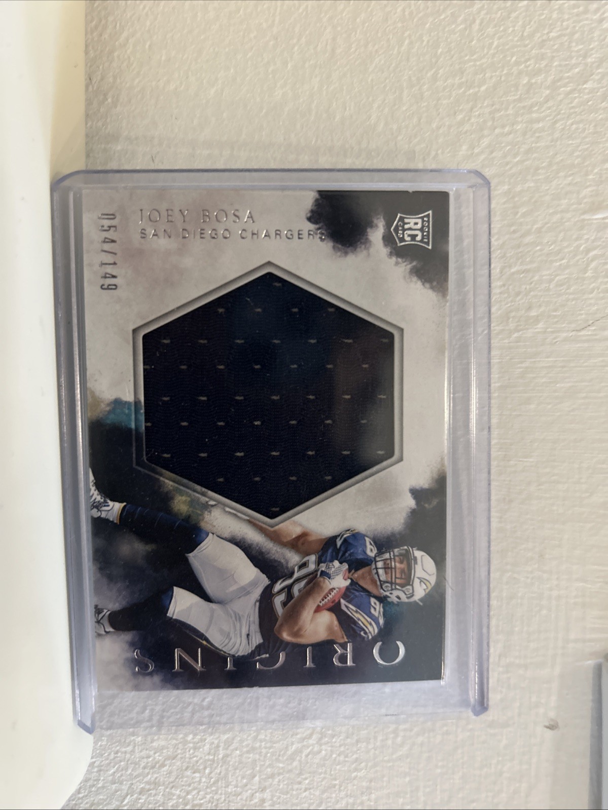 Joey Bosa Panini Origins Rookie Patches #RPJB Red