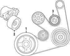 Genuine Nissan Serpentine Belt 11720-6RC0A