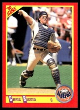 Craig Biggio 1990 Score #275 Houston Astros MLB READ FREE SHIPPING AutographDen