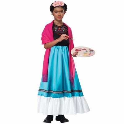 Inspirierte Künstlerin Frida Kahlo mexikanische Malerin Renaissance Kinder Mädchen Kostüm