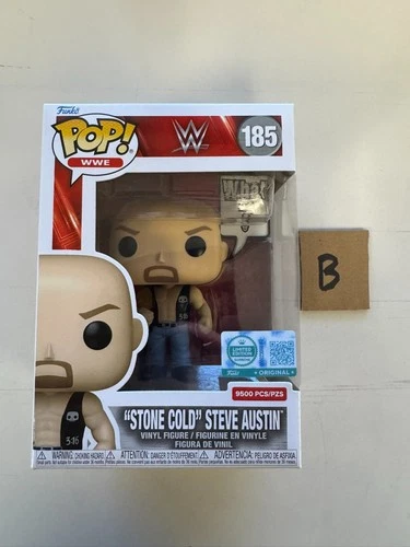 Funko Pop! WWE - "STONE COLD" STEVE AUSTIN - WWE - EE Exclusive LE9500 - 185 (B)