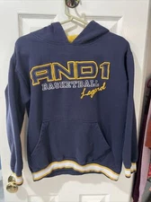 And 1 Basketball Boy’s Hoodie Sweatshirt Medium Blue