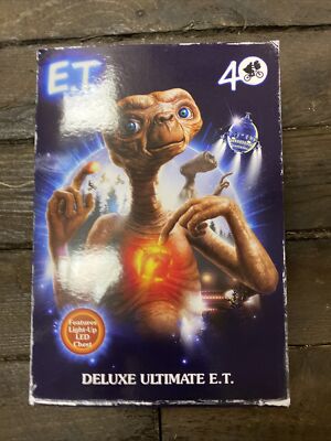 E.T.  Deluxe Ultimate E.T. 40th Anniversary Featuring Light Up LED Chest.