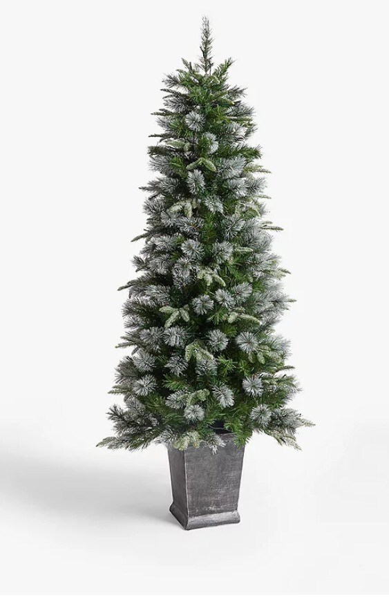 John Lewis St Anton Potted Prelit Christmas Tree, 6ft Outdoor SLIGHT