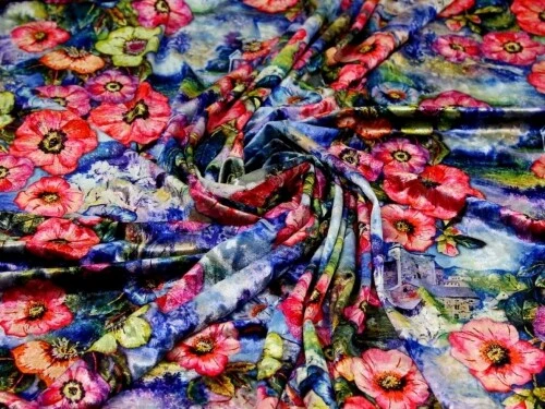 Minerva Velvet Stretch Knit Fabric Multicoloured per metre eBay