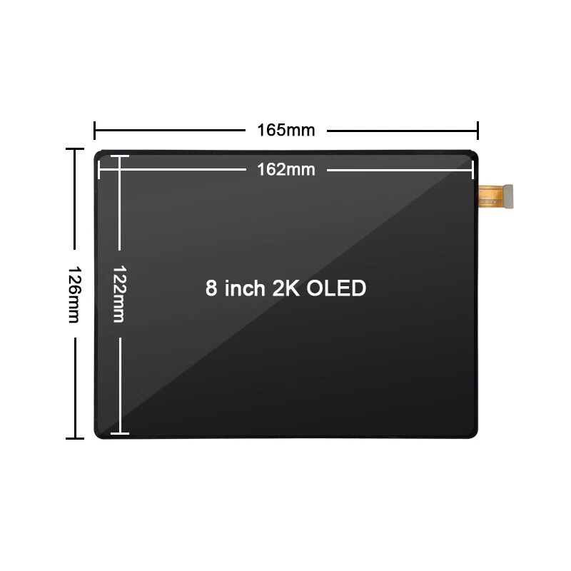 8'' 2K 2480x1860 OLED Screen Display HDMI Port USB Board 180° Rotation DIY KIT - Image 3 of 4