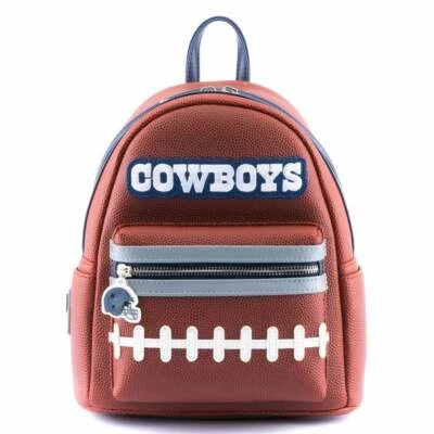 Loungefly NFL Dallas Cowboys Ziegenleder Logo Mini-Rucksack Damen Handtasche - Bild 1 von 3