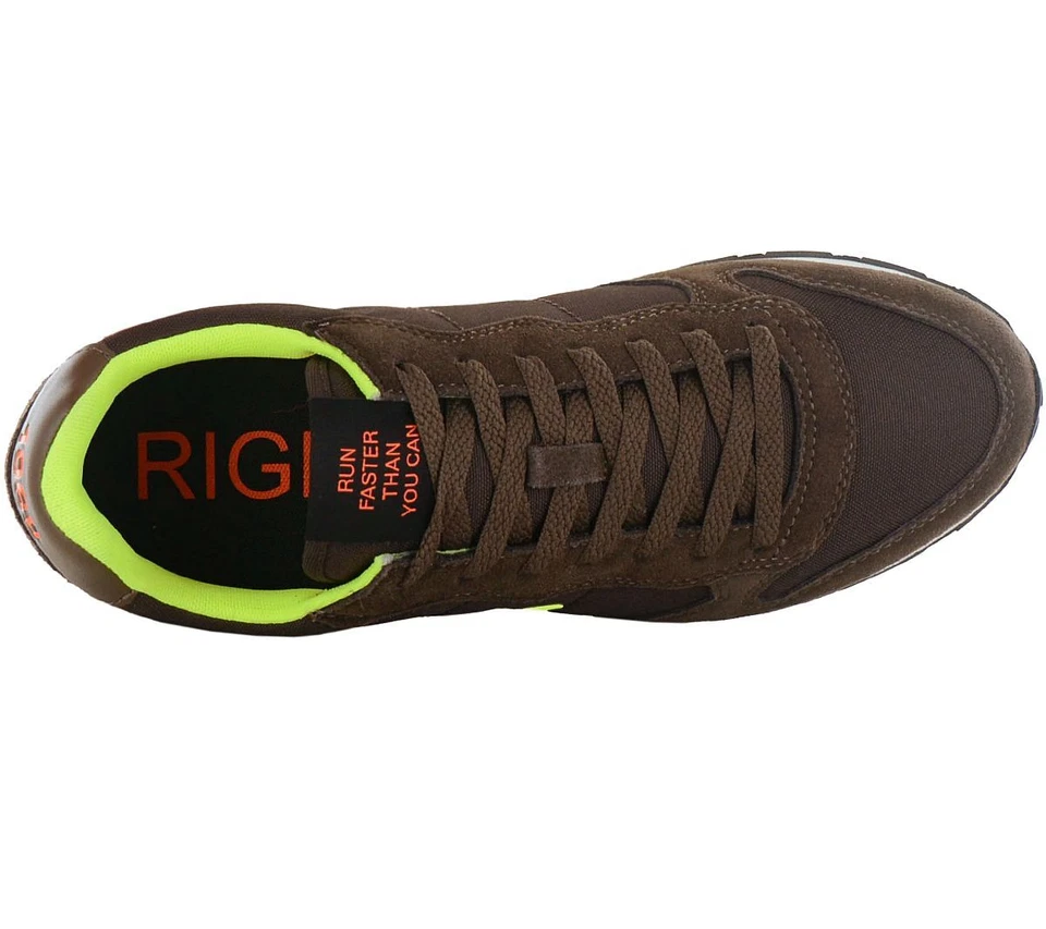 SUN68 Tom Fluo - Hommes Sneaker Braun Z44102-08 Fashion Chaussures de Loisir - Photo 3/4