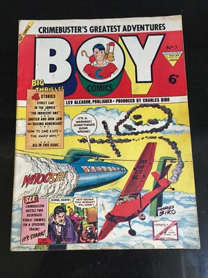 BOY Comics #7 (L Miller / Gleason) Crimebuster UK-r #104. Biro/Wenzel-a. 1955! 