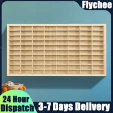 1:64 Wooden 80 Grids Car Model Matchbox Wall Display Unit Shelf Storage Rack US