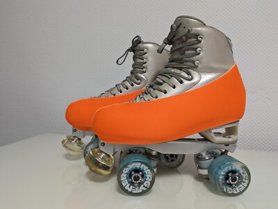 Schonies - Neonorange - Stiefelschoner Rollkunstlauf/ Eiskunstlauf - Gr. 170-300