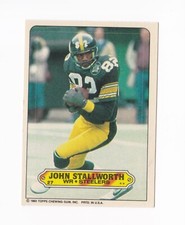 1983 Topps Sticker Inserts #27 John Stallworth Pittsburgh Steelers Alabama A&M