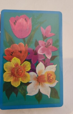 Vintage METRO Playing Cards NEW Flower Design  Lily s & Tulips 256 page of games