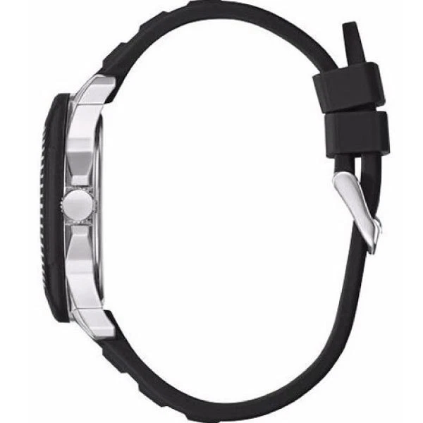 OROLOGIO UOMO GUESS MULTIFUNZIONE DAY DATE TREAD,CASSA 44mm,CINTURINO SILICONE - Immagine 4 di 4