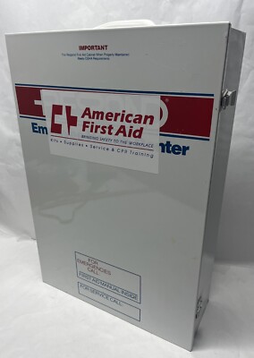 RESPOND Employee Health Center First Aide White Cabinet Empty 22-15-6
