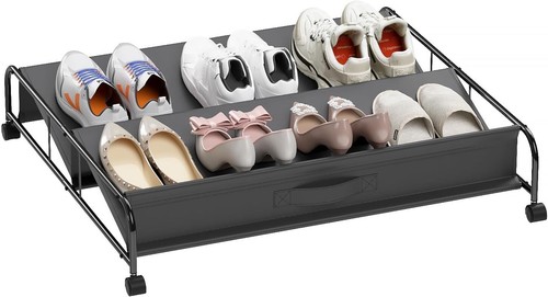 Under Bed Shoe Storage with Wheels Storage Container for Shoes Space Saving USA - Picture 12 of 26