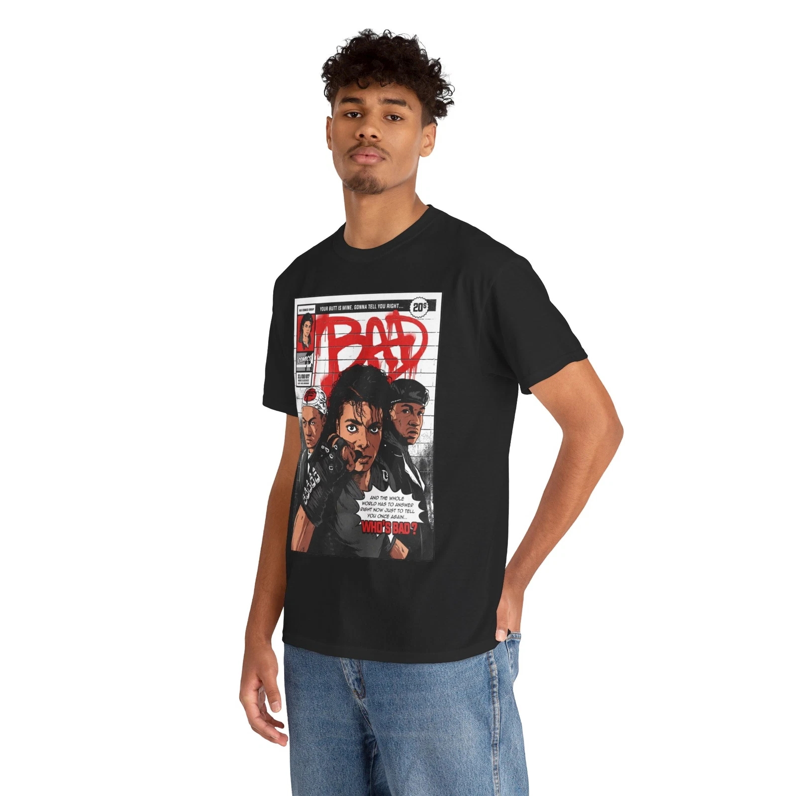 Michael Jackson Bad T shirt Unisex Heavy Cotton Tee